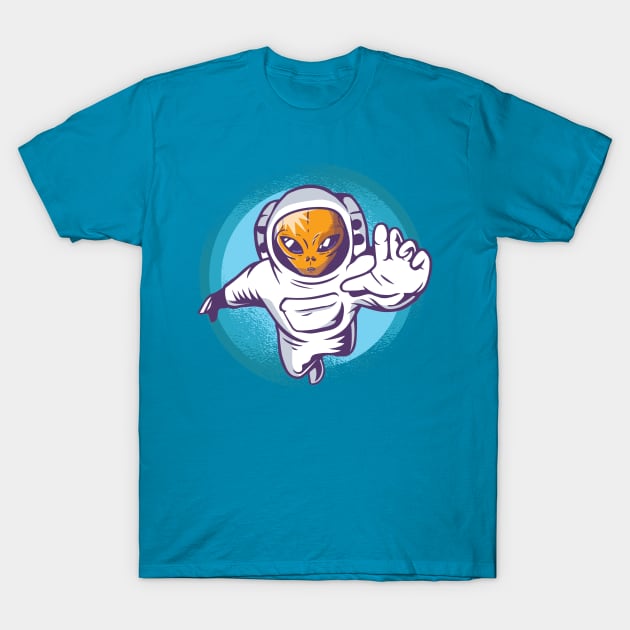 Alien Space Exploration T-Shirt by Urban_Vintage